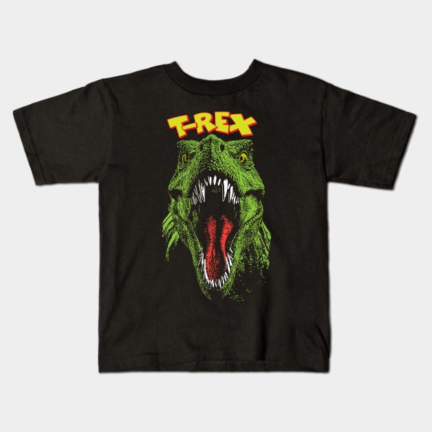 TRex Kids T-Shirt by 